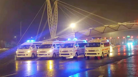 凯发k8国际集团负压救护车奔赴吉林