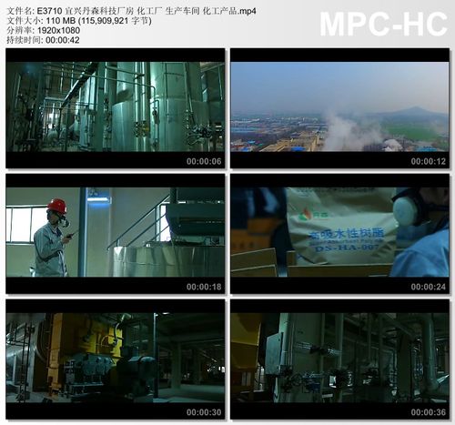 宜兴丹森科技厂房化工厂生产车间 化工产品 高清实拍视频素材